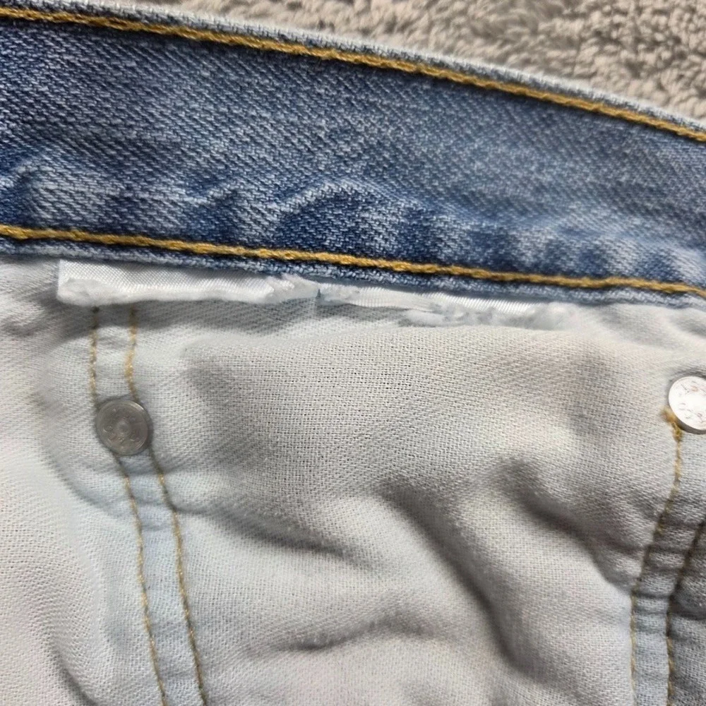 Levis‎ 505 Shorts Mens 36 Regular Straight Dad Jorts Mid Rise Light Wash Denim